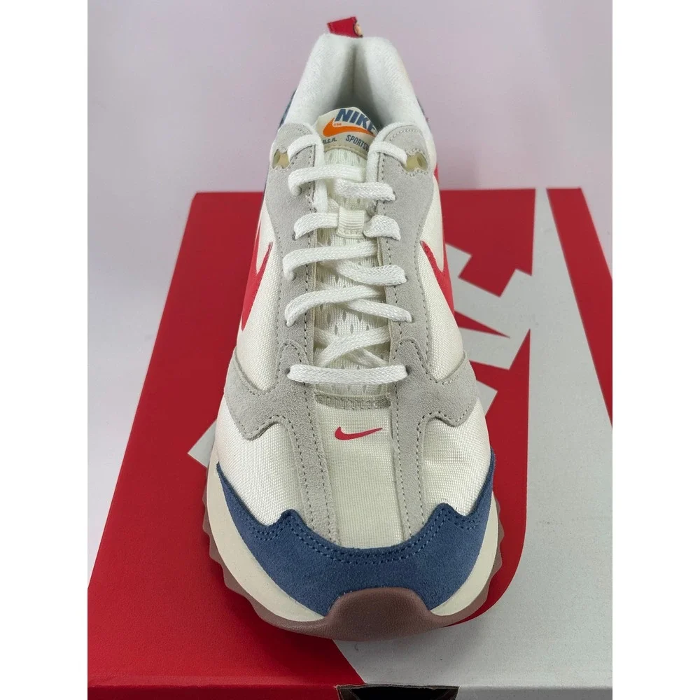 Nike Air Max Dawn Men 10.5 Coconut Milk Track Red DV1487-162 Retro Sneaker
